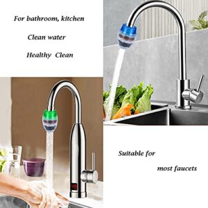 6 Pcs Faucet Mount Filters, Heavy Metal Hard Water Activated Carbon Purifier Kitchen Filtration Tap Clean Purifier Filter Activated Carbon Faucets Fits Faucets for Kitchen Bathroom