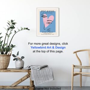 Pablo Picasso Wall Art Prints - Pablo Picasso Poster - Mid-Century Modern Room Decor - Gallery Wall Art - Museum Poster - Abstract Art - Minimalist Wall Decor- Line Art Wall Decor- Art Gifts for Women