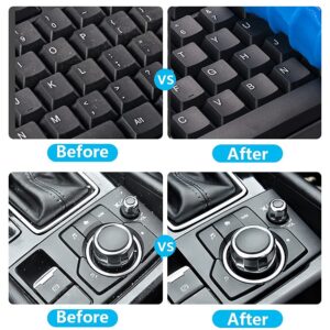 2 Pack Keyboard Cleaner, Dust Cleaning Gel with 5 Keyboard Cleaning Kit Detailing Cleaning Putty for Car Dash & Vent Universal Office Electronics Cleaning Kit Laptop, Calculators, Speakers & Printers