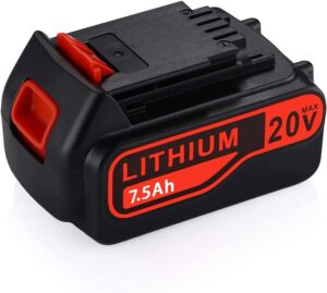 battool upgraded 7500mah 20v lbxr20 replacement battery for black and decker 20v lithium battery lb20 lbx20 lbxr2020-ope lbxr20b-2 lbx4020