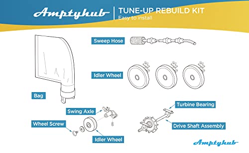 Amptyhub Rebuild Repair Kit Replacement for Zodiac Polaris Automatic Pool Cleaner 180 280