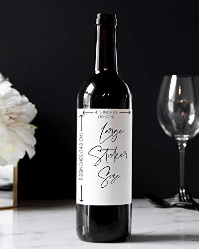 Thank You For Marrying Us Wedding Wine Label, Bride and Groom Celebrant Gift, Officiant Wine Sticker Personalised Gift Friend