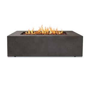 Real Flame Baltic Rectangle Natural Gas Fire Table, Glacier Gray