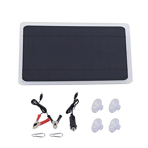 Walfront 20W 12V Solar Panel, Solar Cell Panel Charger Board for Charging Car RV Boat Mobile Phone Monocrystalline Silicon+ABS Material, Solar Panels