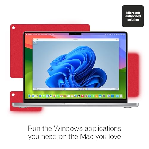 Parallels Desktop 19 for Mac | Run Windows on Mac Virtual Machine Software | Authorized by Microsoft | 1 Year Subscription [Mac Key Card]