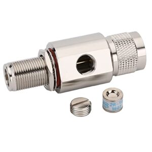 N Lightning Arrestor Male to Female Bulkhead DC-3GHz 90V Gas Tube Discharge 50 Ohm RFetomax N Type Coaxial Lightning (Lightning arrestor N Male to Female)