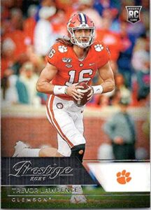 2021 panini chronicles draft picks prestige #79 trevor lawrence clemson tigers official ncaa football trading card in raw (nm or better) condition
