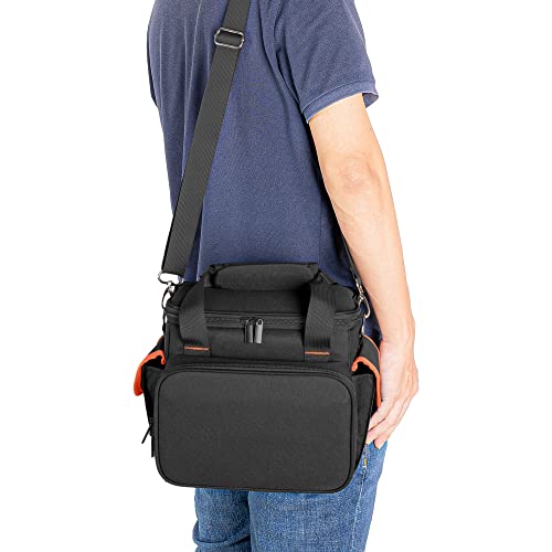 Trunab Carrying Case Compatible with Jackery Portable Power Station Explorer 160/240/300, Storage Bag with Waterproof Bottom and Front Pockets for Charging Cable and Accessories