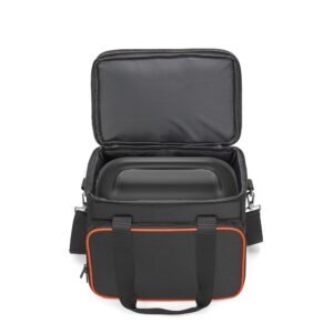 Trunab Double-Layer Carrying Case Compatible with Jackery Portable Power Station Explorer 500, Battery Case with Waterproof Bottom and Upper Compartment for Charging Accessories