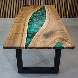 Epoxy Table, Live Edge Wooden Table, Epoxy Resin River Table, Natural Wood,Dining Table, Natural Epoxy Table, Resin Table