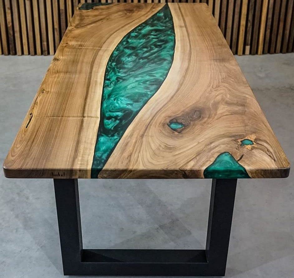 Epoxy Table, Live Edge Wooden Table, Epoxy Resin River Table, Natural Wood,Dining Table, Natural Epoxy Table, Resin Table