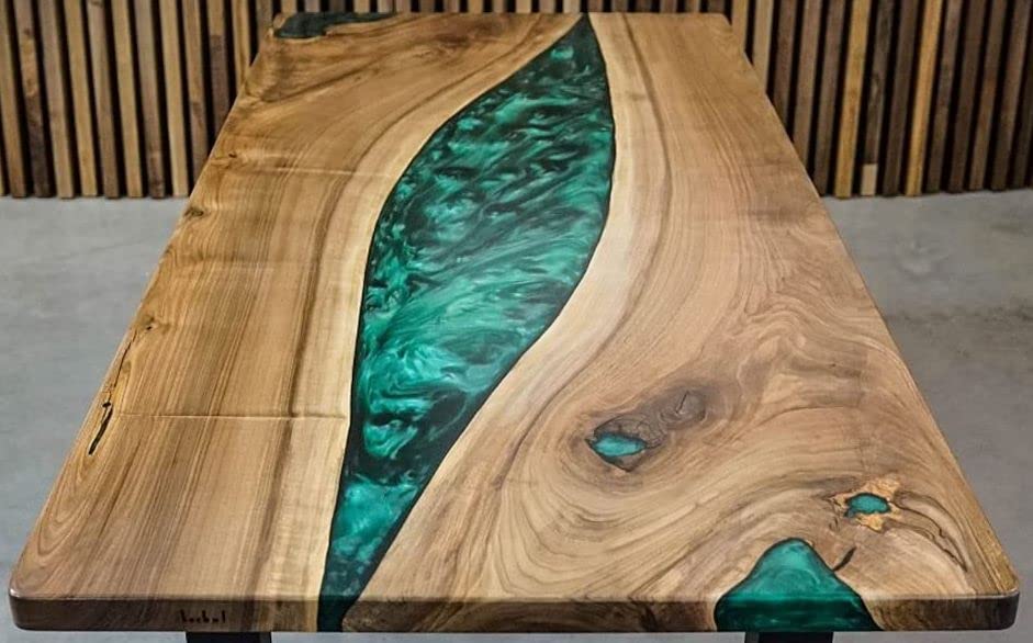 Epoxy Table, Live Edge Wooden Table, Epoxy Resin River Table, Natural Wood,Dining table, Natural Epoxy Table, Resin Table