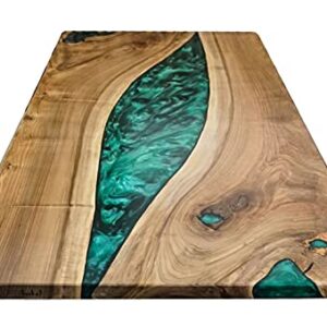 Epoxy Table, Live Edge Wooden Table, Natural Wood,Dining Table, Natural Epoxy Table, Resin Table, Epoxy Resin River Table