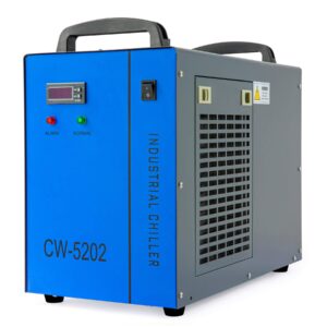 OMTech 6L Dual Industrial Water Chiller 0.9hp 3.2gpm Water Cooling System CW-5202 Water Cooler w 2 Inlets & Outlets to Chill Two 60W 70W 80W 90W 100W 120W 150W CO2 Laser Engraving Machines