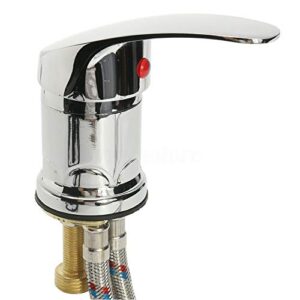 Water Faucet Set, Zinc Alloy Salon Shampoo Bowl Faucet and Sprayer Kit with Spray Hose, Home Durable Salon Spa Hot Cold Mixer Shower Shampoo Bowl Replacement Part Set