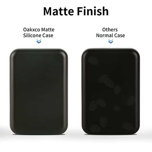 Oakxco Silicone Case Compatible with Magsafe Battery Pack, Magsafe Battery Pack Cover, Scratch & Shatter Resistant, Black