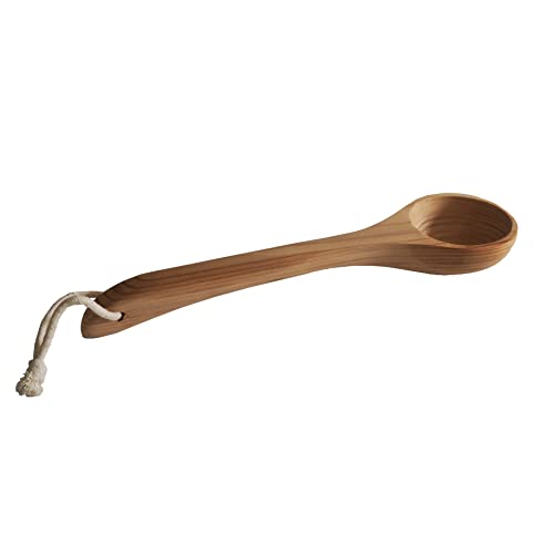 HSE Curved Cedar Sauna Ladle (100ml, Red Cedar)