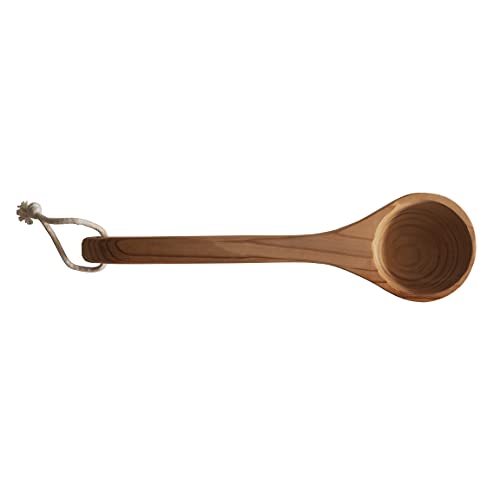 HSE Curved Cedar Sauna Ladle (100ml, Red Cedar)