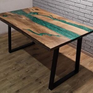 Epoxy Table, Epoxy Resin River Table, Live Edge Wooden Table, Natural Wood, Dining table, Natural Epoxy Table, Resin Table