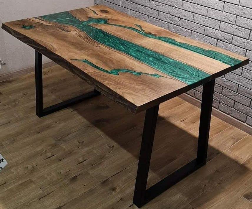 Epoxy Table, Epoxy Resin River Table, Live Edge Wooden Table, Natural Wood,Dining table, Natural Epoxy Table, Resin Table