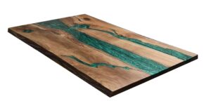 epoxy table, live edge wooden table, epoxy resin river table, natural wood,dining table, natural epoxy table, resin table 42x24 inch