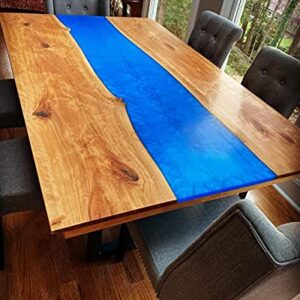 Epoxy Table, Epoxy Resin River Table, Live Edge Wooden Table, Natural Wood, Dining table, Natural Epoxy Table, Resin Table