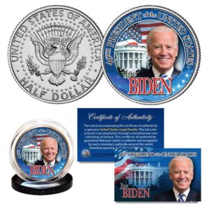 merrick mint joe biden 46th president of the u.s. official jfk half dollar coin white house