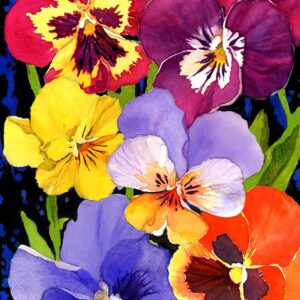 Toland Home Garden 1112552 Pansy Perfection Spring Flag 12x18 Inch Double Sided Spring Garden Flag for Outdoor House Flower Flag Yard Decoration