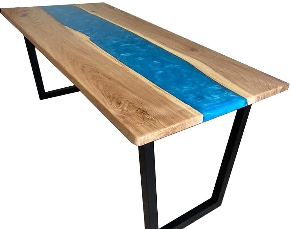 Epoxy Table, Live Edge Wooden Table, Epoxy Resin River Table, Natural Wood,Dining table, Natural Epoxy Table, Resin Table