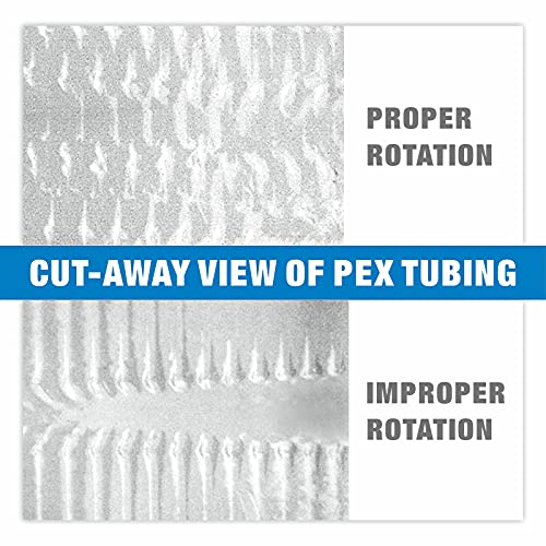 iCrimp PEX Expansion Tool Kit, Sized 1/2 inch, 3/4 inch, 1 inch, Auto Rotation Expander Tool with Pex-A Tubing Installed for Uponor Wirsbo ProPEX, PowerPEX Expansion Ring