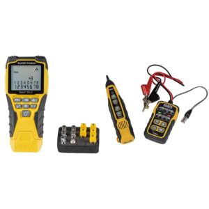 klein tools vdv501-851 cable tester kit & klein tools vdv500-820 cable tracer with probe tone pro kit for telephone, internet, video, data and communications cables