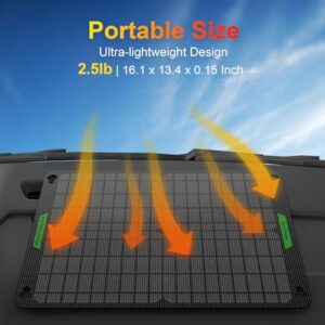 20W 12V Solar Battery Charger Pro, Portable 12 Volt Solar Panel Car Trickle Charger & Maintainer Built-in MPPT Charge Controller + 3-Stages Charging for Boat Marine RV Car Trailer Snowmobile