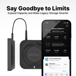 AMBER X Smart Personal Cloud Storage Device for Data Media Files, Built-in 512GB High-Speed SSD with USB Storage, Plex and Home Assistant/iOS/Android/Windows/Mac Compatible