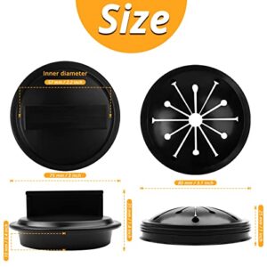 KUFUNG Garbage Disposal Splash Guard, a Set Universal Kitchen Sink Stopper Drain Stopper Brushed Rubber STP-SS for Insinkerator, Kitchenaid, Kohler, Waste King (Black-B)