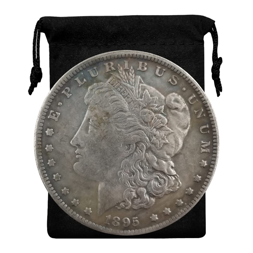 Kocreat 1895-COPY Morgan Dollar-Copper Plating Silver Coin-Replica U.S Old Original Pre Morgan Souvenir Coin Hobo Coin Lucky Coin Hobby Collection