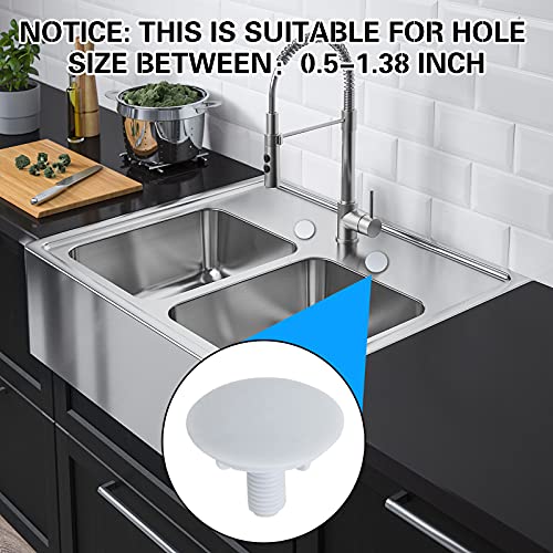 binyu Kitchen Sink Hole Cover - 4PCS Kitchen Sink Plug ABS+PP Material Hole Cover Prevent Water Leakage for Counter Space
