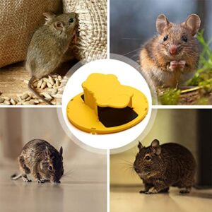 Yujianlo, Slide Bucket Lid Mouse Rat Trap with Ramp, Flip Auto Reset Multi Catch for Indoor Outdoor, Compatible 5 Gallon Bucket, Mouse Trap Compatible, Yellow