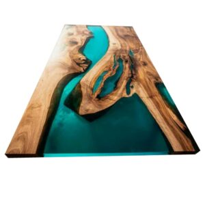 Epoxy Table, Epoxy Resin River Table, Live Edge Wooden Table, Natural Wood,Dining Table, Natural Epoxy Table, Resin Table