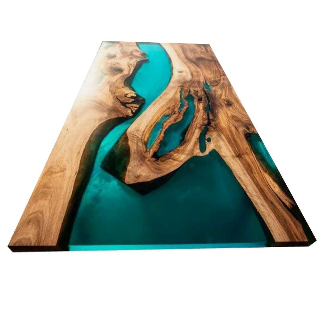 Epoxy Table, Epoxy Resin River Table, Live Edge Wooden Table, Natural Wood,Dining Table, Natural Epoxy Table, Resin Table