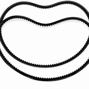 Missiscily Set of 2, 954-0430C Auger Drive Belt Fits MTD Cub Cadet 954-0430 754-0430 954-0430A 754-0430A Snow Blowers