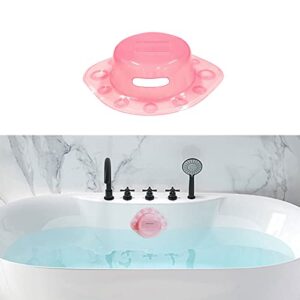 Home Merc Bathtub Drain Cover, Overflow Drain Cover ,Bathtub Overflow Cover 6.0in Fill The Bathtub with More Water and Bring a Better Experience to Your Bath Pink