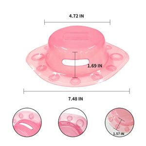 Home Merc Bathtub Drain Cover, Overflow Drain Cover ,Bathtub Overflow Cover 6.0in Fill The Bathtub with More Water and Bring a Better Experience to Your Bath Pink