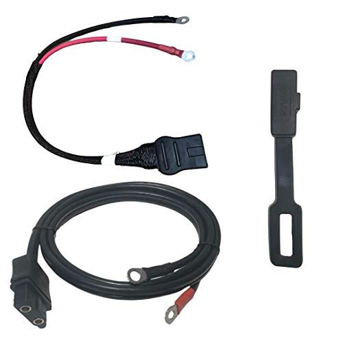 Western Fisher Snow Plow Battery Cable 2 PIN Plow Side Harness with Fisher and Western 2-Pin Truck Side Battery Cable Harness and Plug Cover