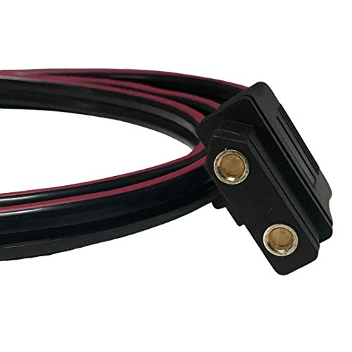 Western Fisher Snow Plow Battery Cable 2 PIN Plow Side Harness with Fisher and Western 2-Pin Truck Side Battery Cable Harness and Plug Cover