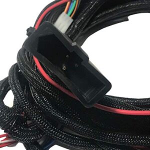 Replacement Fisher/Western 3 PIN PLOW Side Control Harness, Western Truck Side 3-Pin Isolation Module Control Wiring Harness, with 2 Pack Western/Fisher Snow PLOW Wire Harness Plug Covers