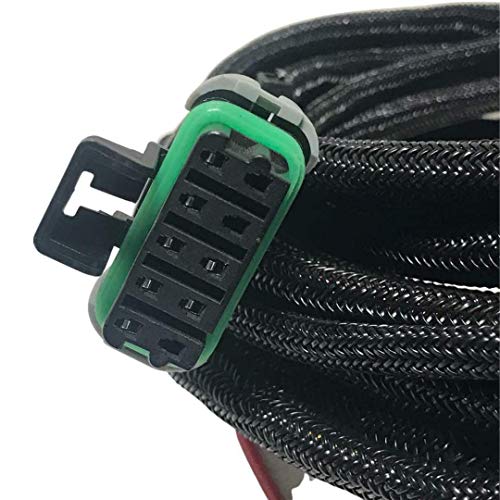 Replacement Fisher/Western 3 PIN PLOW Side Control Harness, Western Truck Side 3-Pin Isolation Module Control Wiring Harness, with 2 Pack Western/Fisher Snow PLOW Wire Harness Plug Covers