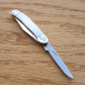 S.S. Folding Knives Tiny Copperhead Open Folding Pocket Knife Stainless Blade Mother Of Pearl Handle Outdoor Survival Hunting Knife for Camping by Survival Steel