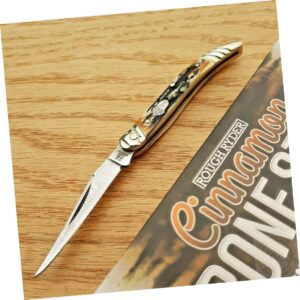 toothpick open folding pocket knife steel clip blade stag bone handle outdoor survival hunting knife for camping by survival steel