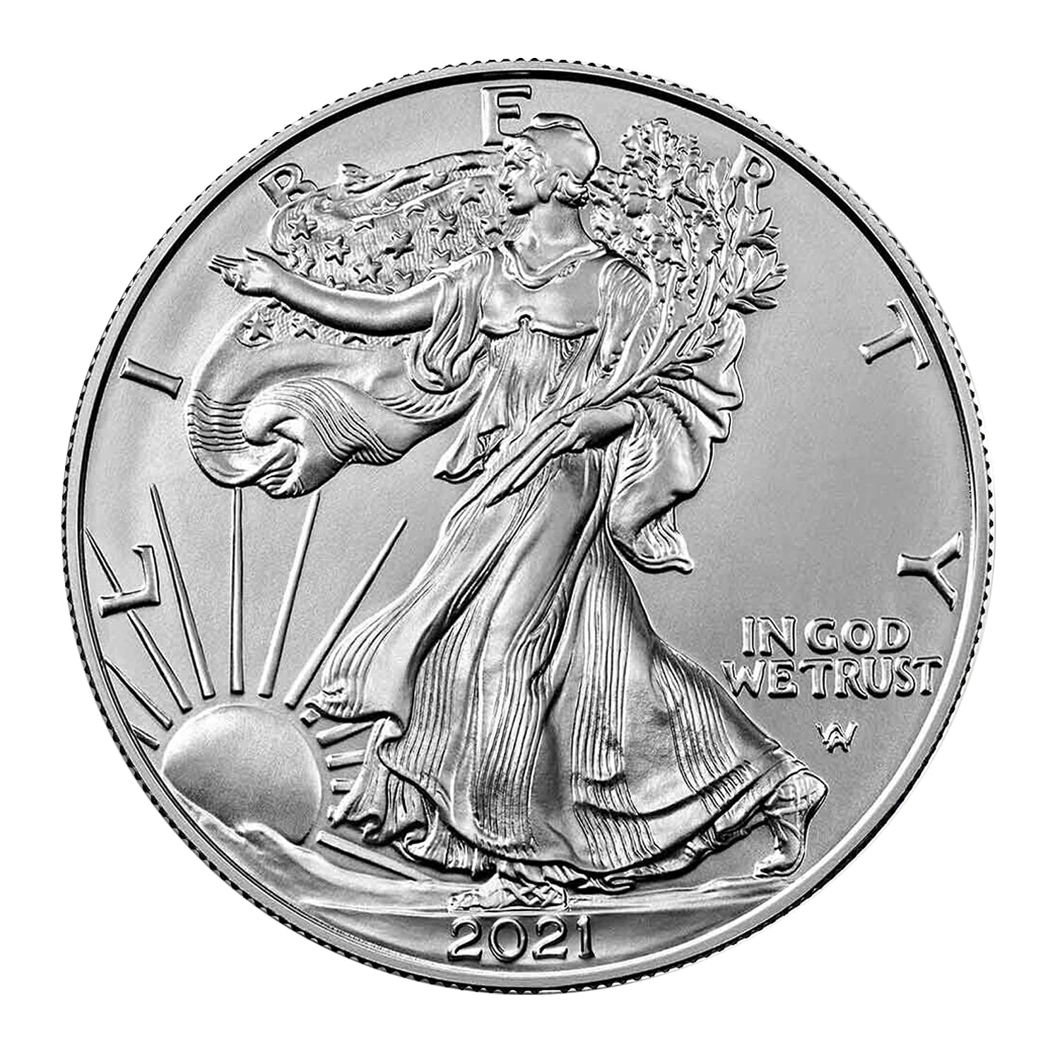 2021 American Silver Eagle - TYPE 2 - First Strike $1 MS-70 PCGS
