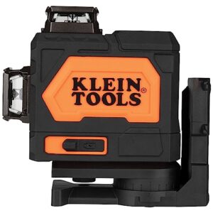 Klein Tools 93PLL Self-Leveling Laser Level, Green 3x360-Deg Planes, Rechargeable Battery, Magnetic Mount, Class II Laser (≤1mW @ 510-530nm)